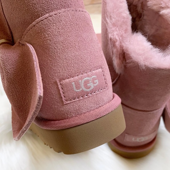 UGG Classic Mini Twist Bootie In Pink Dawn - Picture 6 of 8